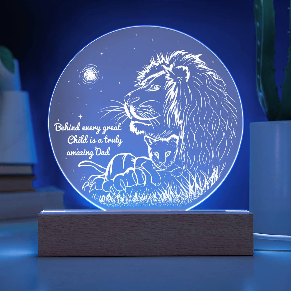 Dad Gift - Amazing Dad - Round Acrylic Plaque