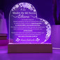 To My Boyfriends Mom Gift - Spanish - Heart Acrylic Plaque