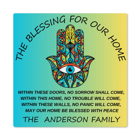 Evil Eye - Hamsa Blessing- Wall Hanging Artwork