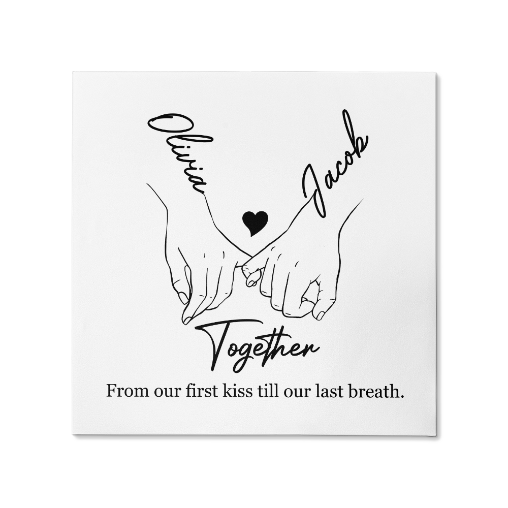 Personalized Soulmates Gift - Together Forever - Hanging Wrapped Canvas