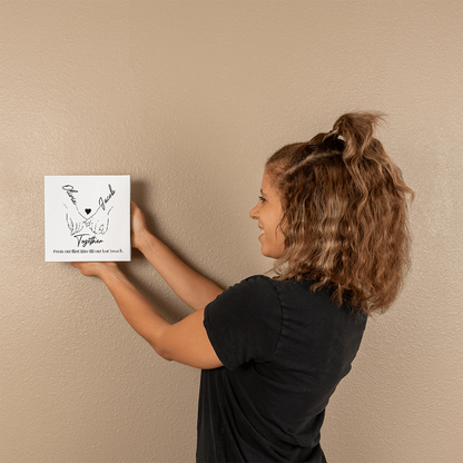 Personalized Soulmates Gift - Together Forever - Hanging Wrapped Canvas