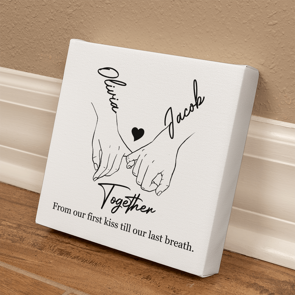 Personalized Soulmates Gift - Together Forever - Hanging Wrapped Canvas