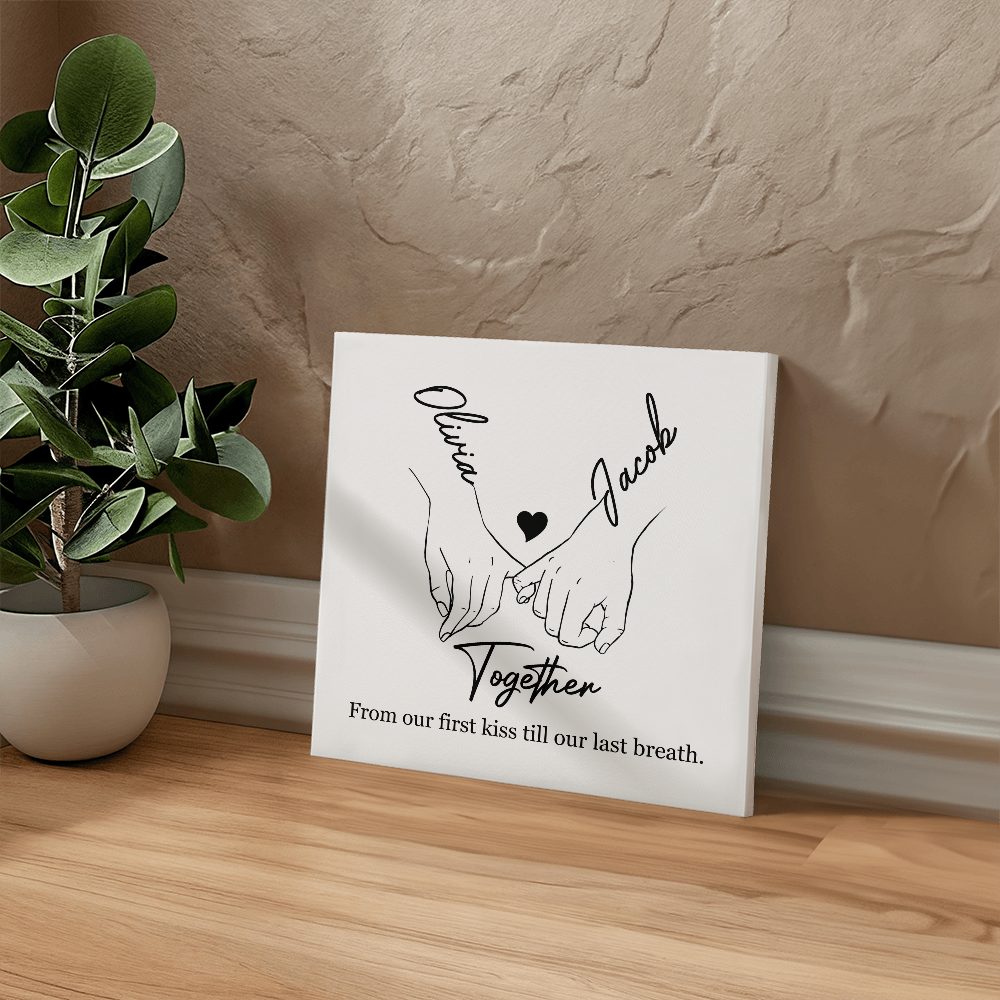 Personalized Soulmates Gift - Together Forever - Hanging Wrapped Canvas