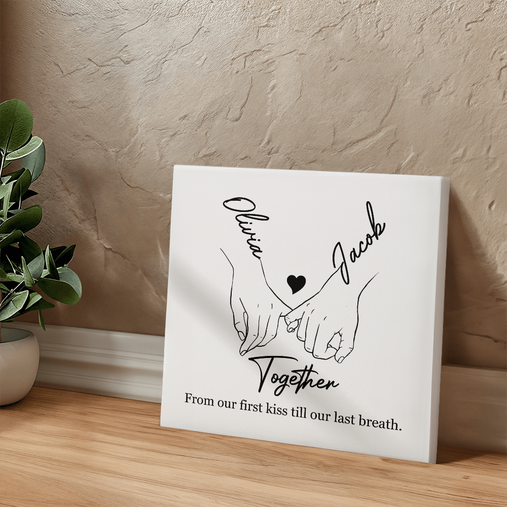Personalized Soulmates Gift - Together Forever - Hanging Wrapped Canvas