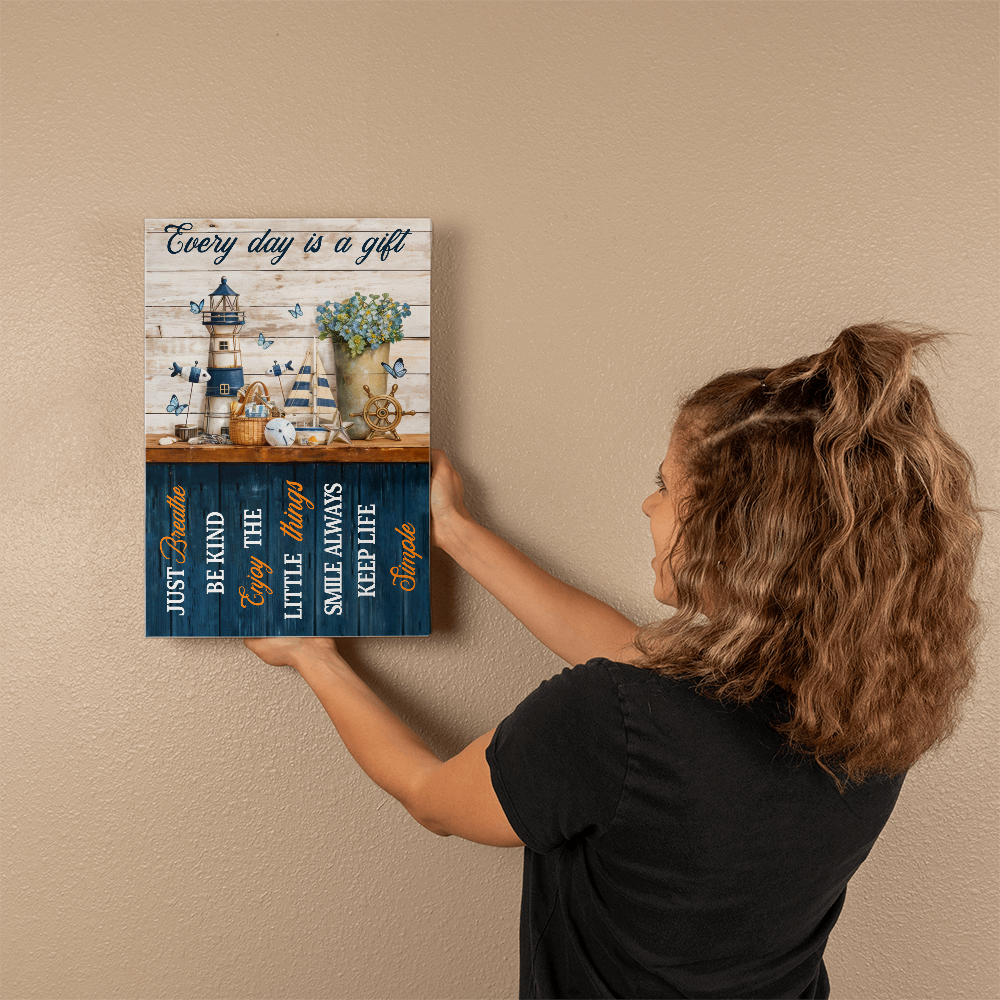 Every Day Is A Gift - Hanging Wrapped Canvas