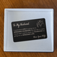 To My Husband Engraved Wallet Card - Amazing Life - FREE SHIPPING