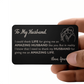 To My Husband Engraved Wallet Card - Amazing Life - FREE SHIPPING