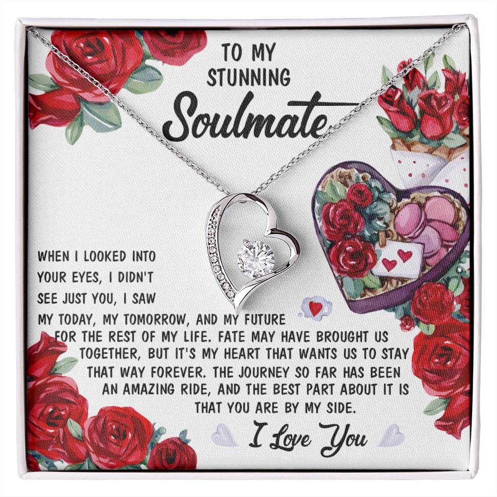 Soulmate - Into Your Eyes - Forever Love Heart Necklace