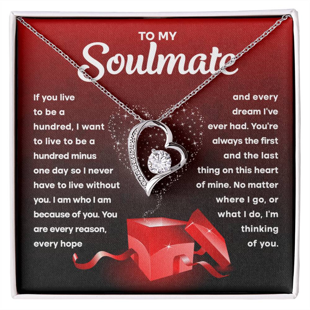 Soulmate-Never Have To Live Without You-Forever Love Necklace