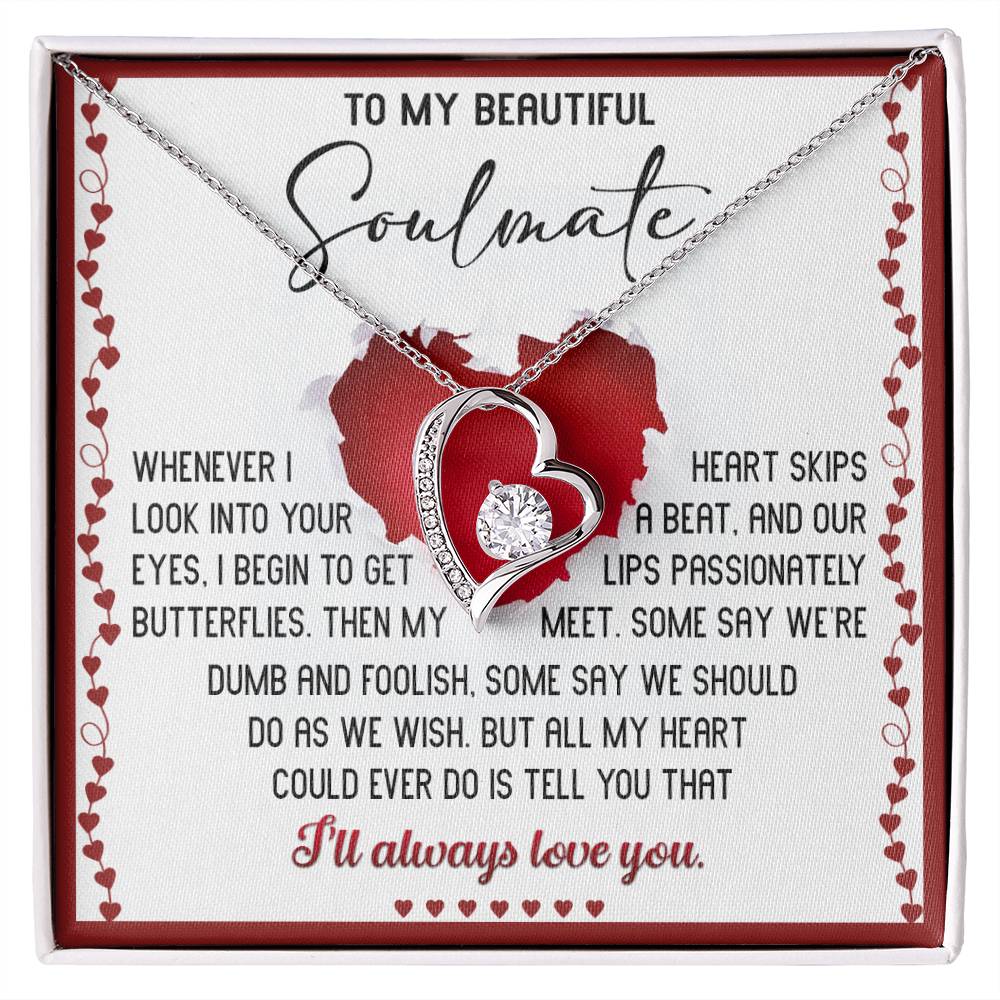 Soulmate-Always Love You-Forever Love Necklace