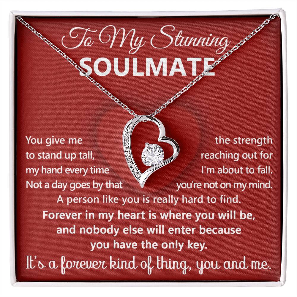 Soulmate - Forever In My Heart - Forever Love Heart Necklace