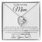 To My Mom From Her Son - Forever Love Heart Necklace -I'll Always Be Your Little Boy