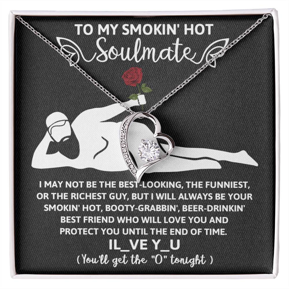 Soulmate Gift, Until The End, Forever Love Heart Necklace