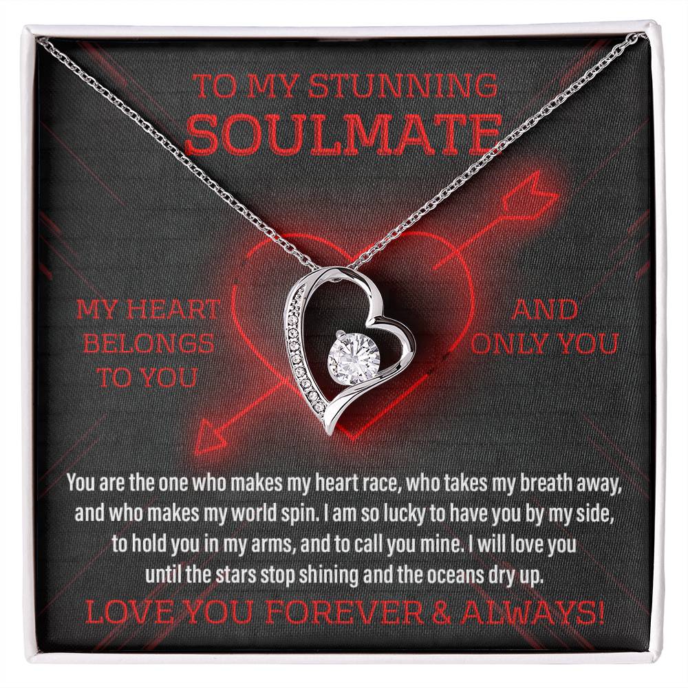 Soulmate Gift, Call You Mine, Forever Love Heart Necklace