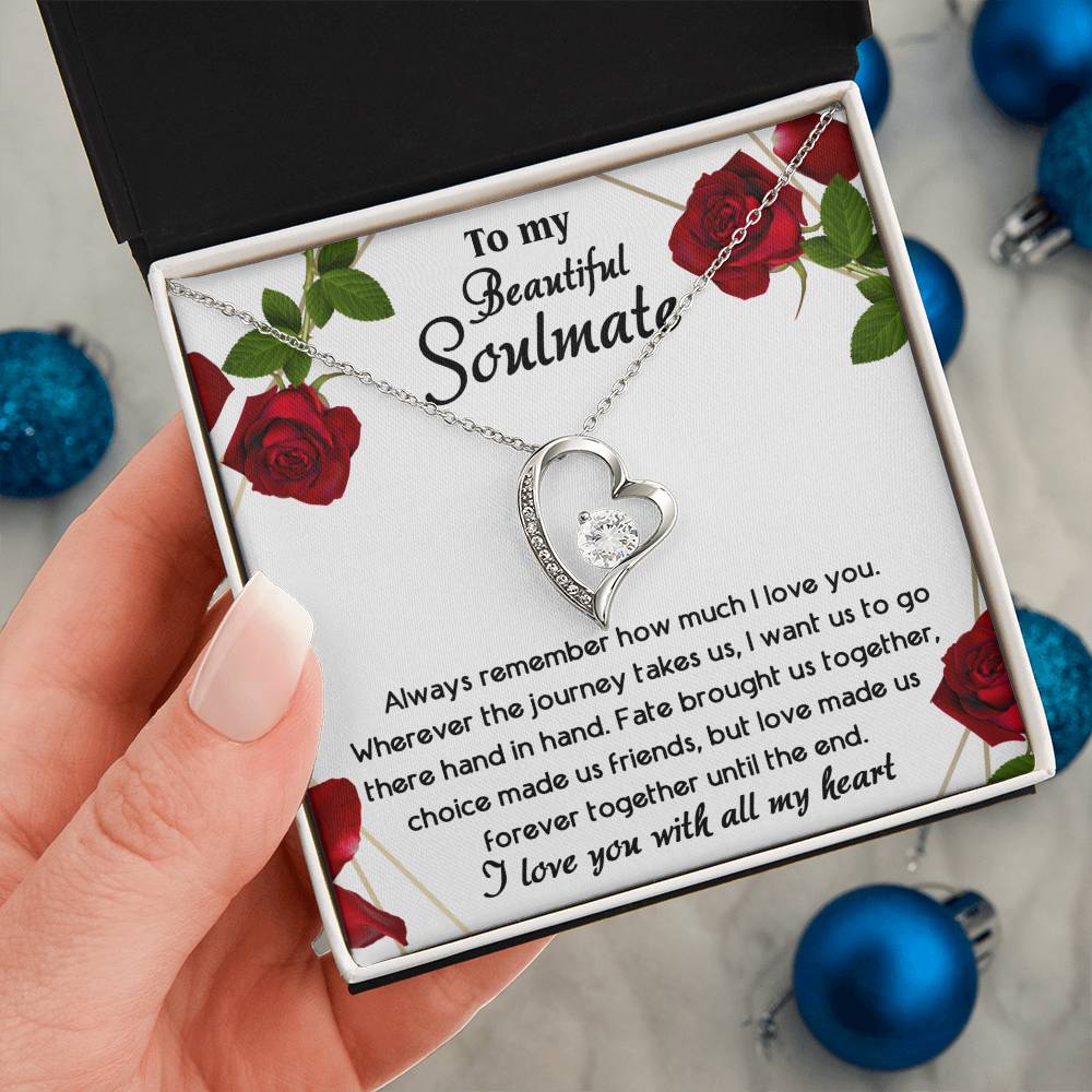 Soulmate-Hand in Hand Until The End- Forever Love Necklace