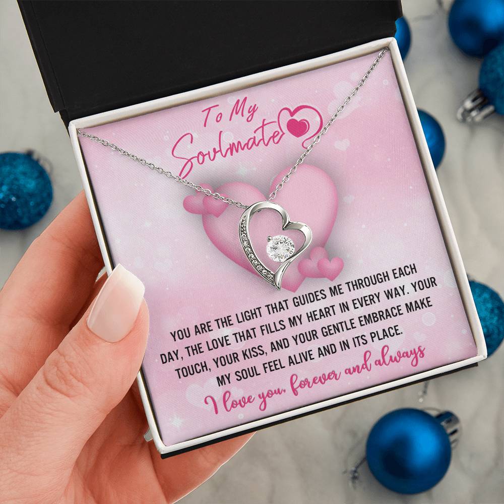 Soulmate Gift, The Light, Forever Love Heart Necklace