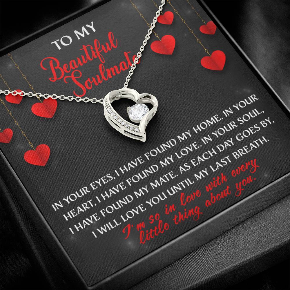 Soulmate - Every Little Thing About You - Forever Love Heart Necklace