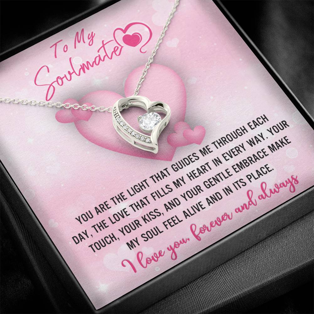 Soulmate Gift, The Light, Forever Love Heart Necklace