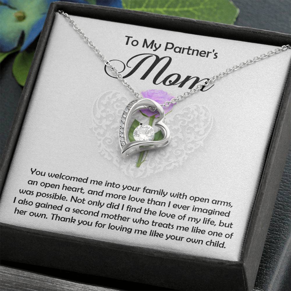 Partners Mom Gift - A Second Mother - Forever Love Necklace