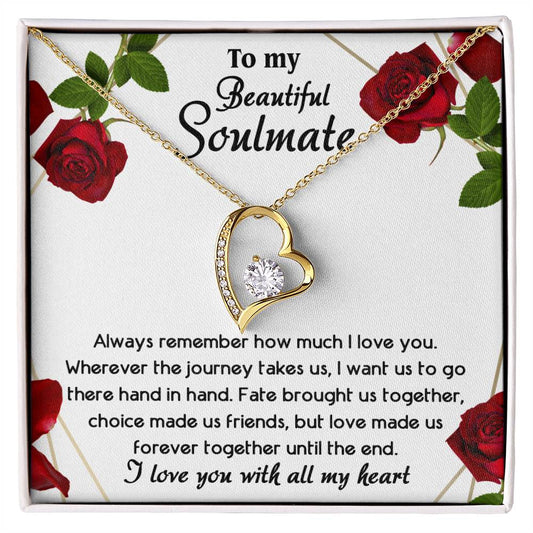 Soulmate-Hand in Hand Until The End- Forever Love Necklace