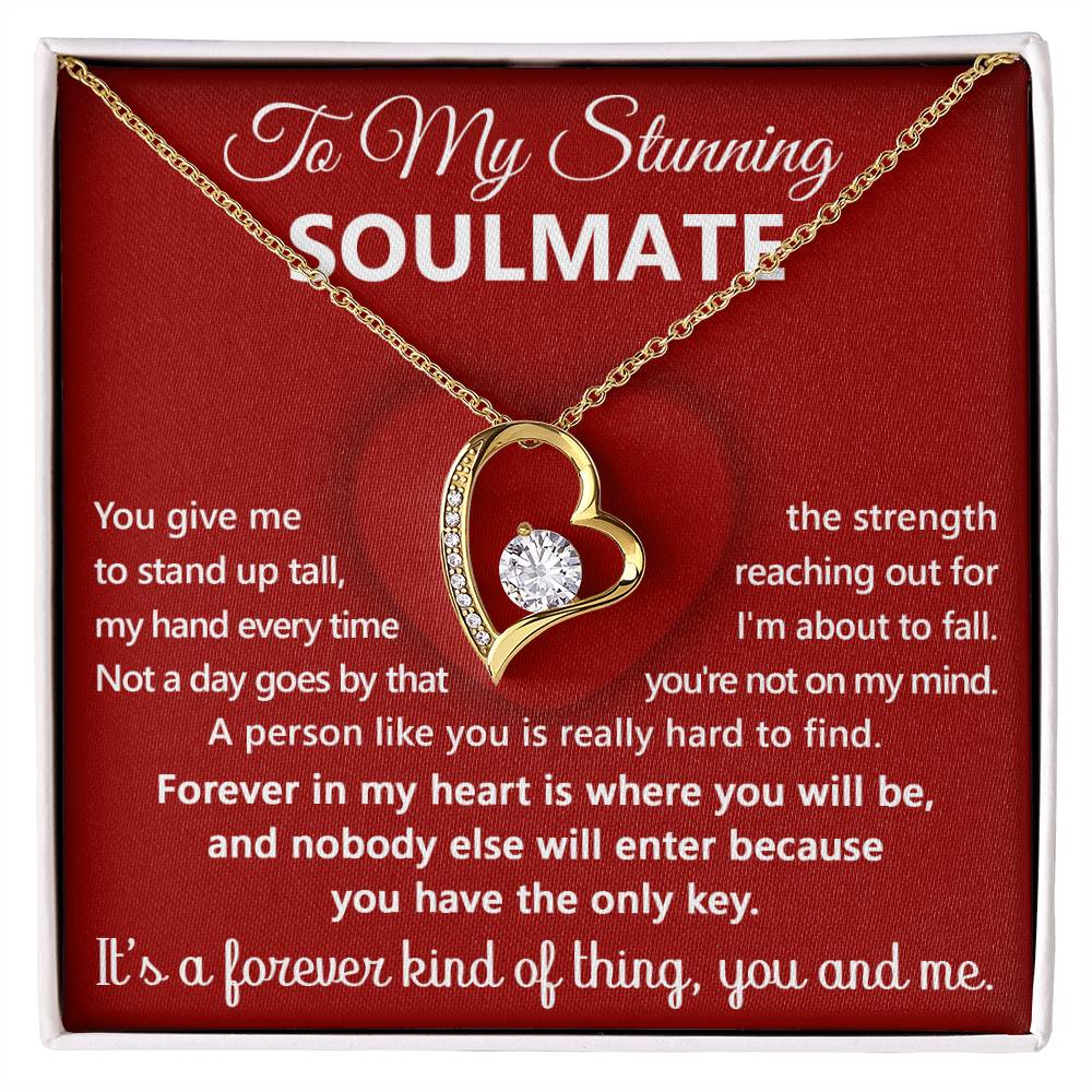 Soulmate - Forever In My Heart - Forever Love Heart Necklace