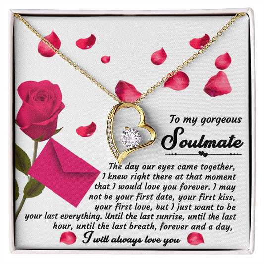 Soulmate - Until My Last Breath - Forever Love Heart Necklace