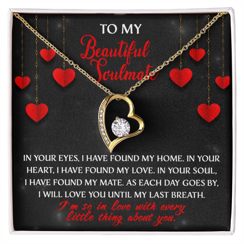 Soulmate - Every Little Thing About You - Forever Love Heart Necklace