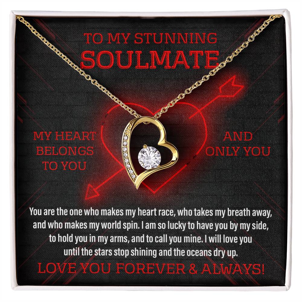 Soulmate Gift, Call You Mine, Forever Love Heart Necklace