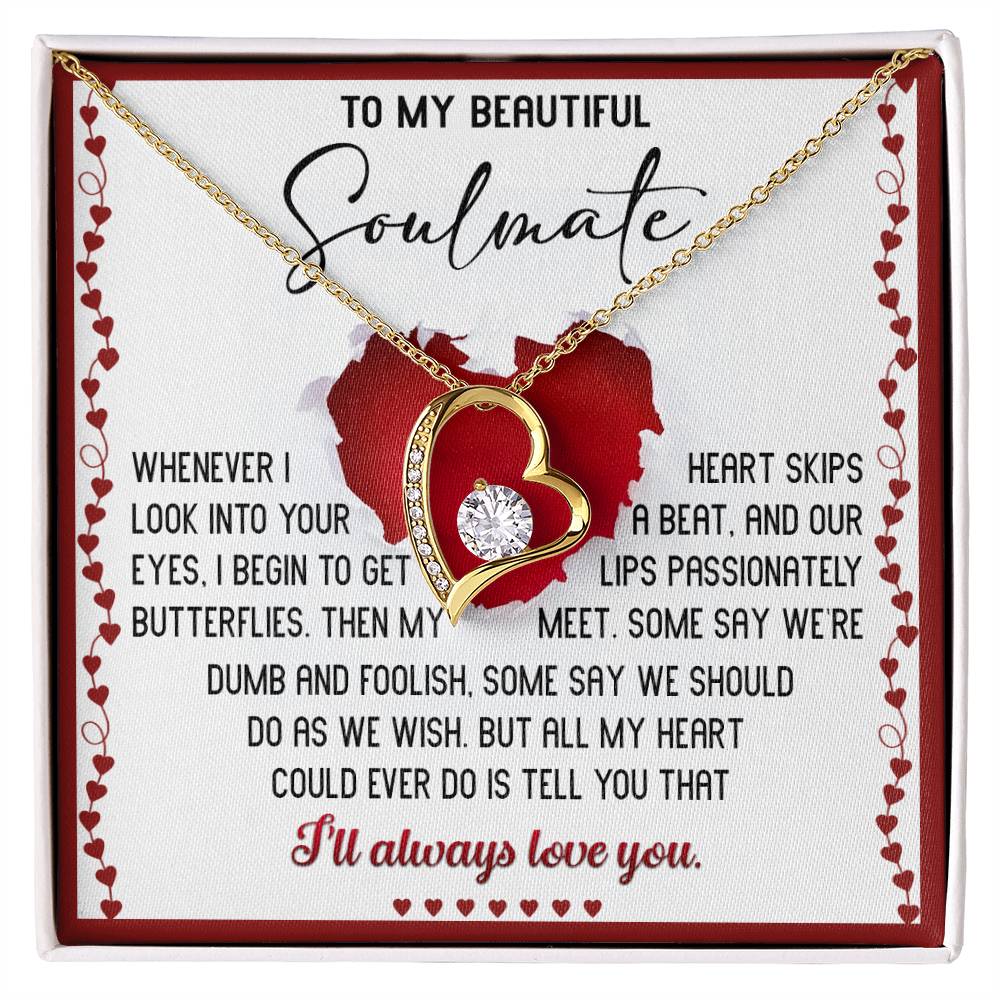 Soulmate-Always Love You-Forever Love Necklace