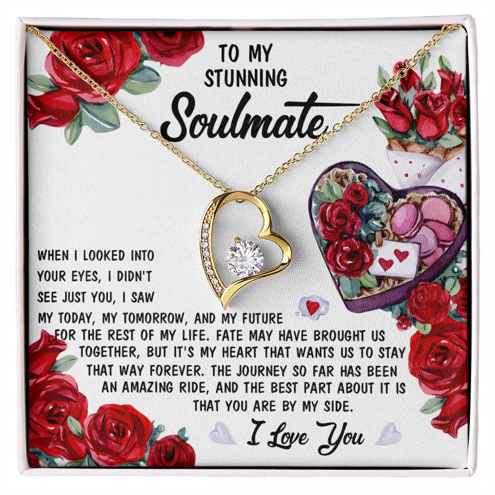 Soulmate - Into Your Eyes - Forever Love Heart Necklace