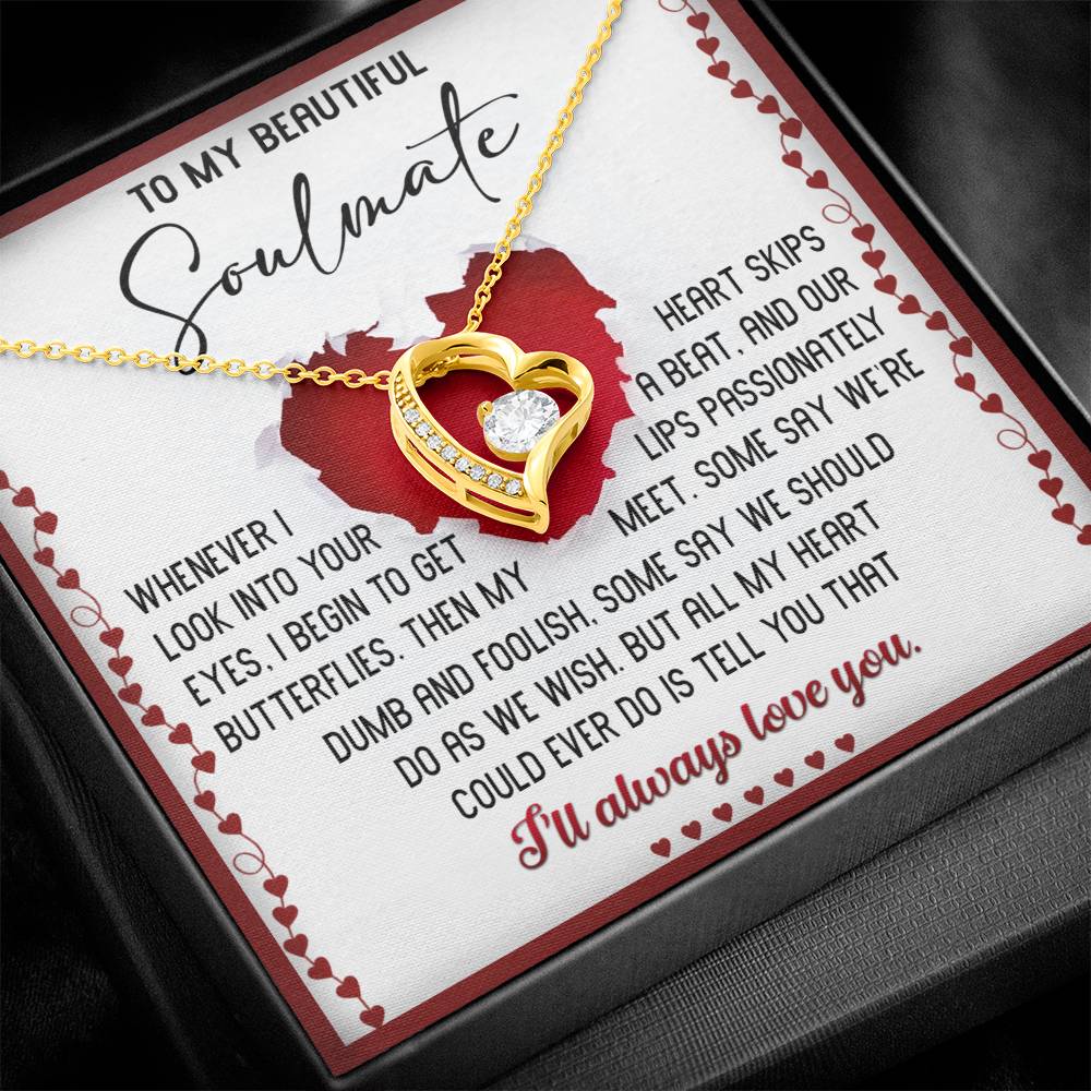 Soulmate-Always Love You-Forever Love Necklace