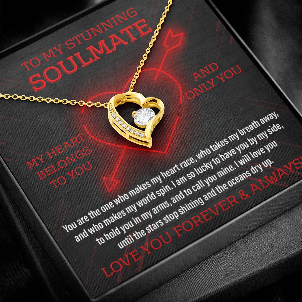 Soulmate Gift, Call You Mine, Forever Love Heart Necklace