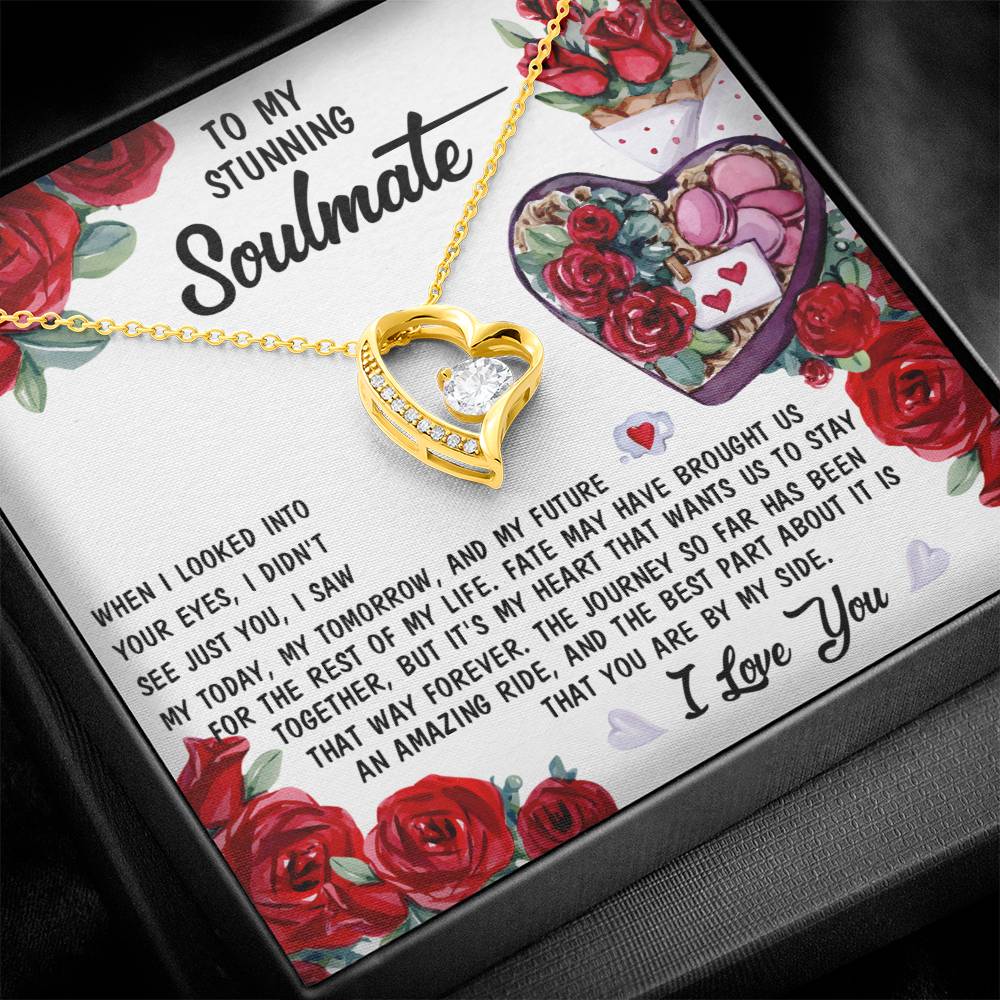 Soulmate - Into Your Eyes - Forever Love Heart Necklace