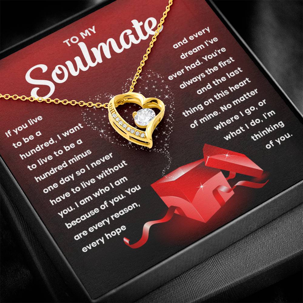 Soulmate-Never Have To Live Without You-Forever Love Necklace