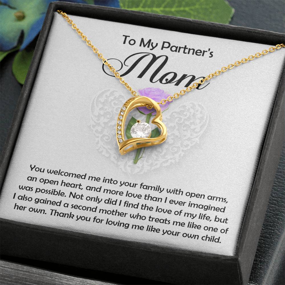 Partners Mom Gift - A Second Mother - Forever Love Necklace