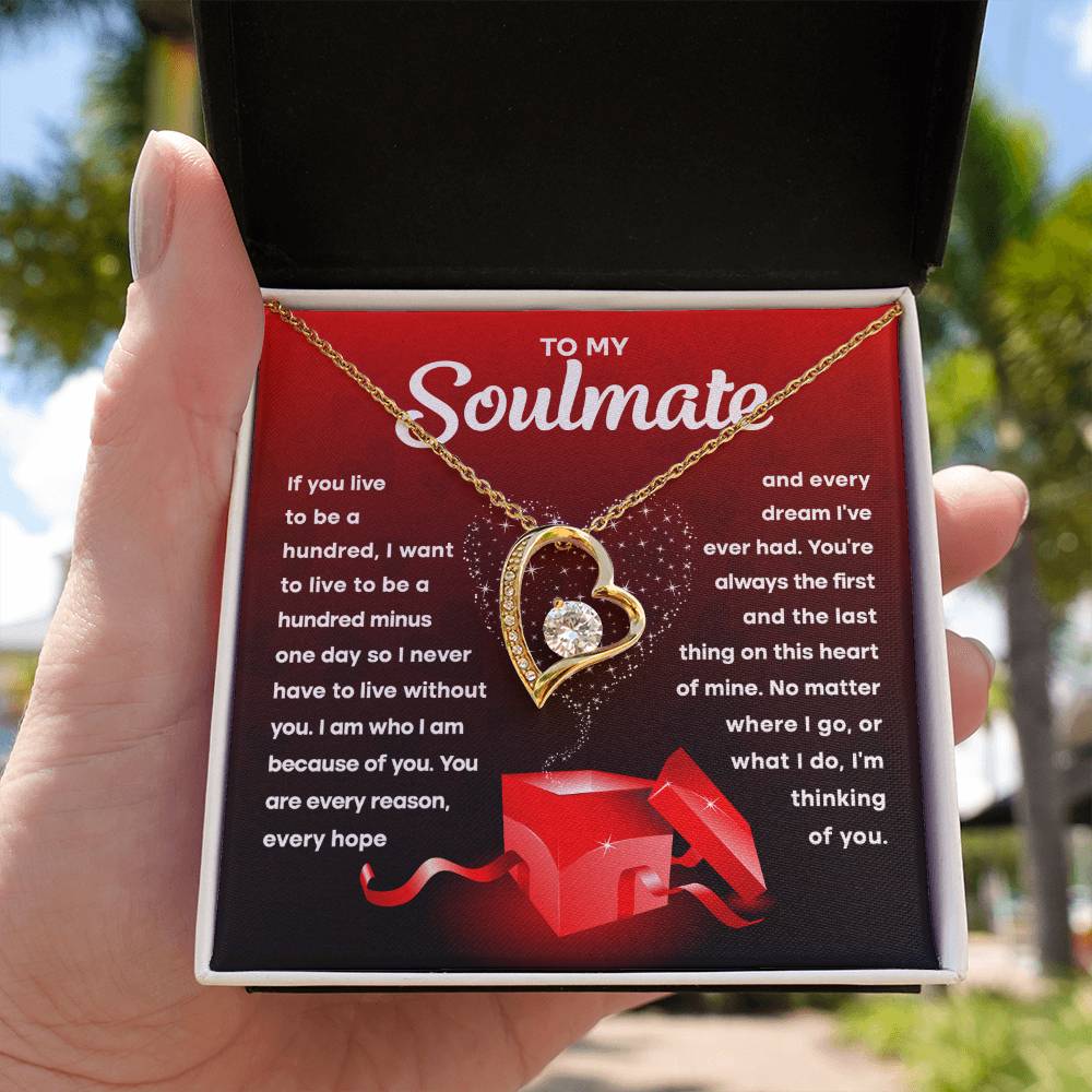 Soulmate-Never Have To Live Without You-Forever Love Necklace