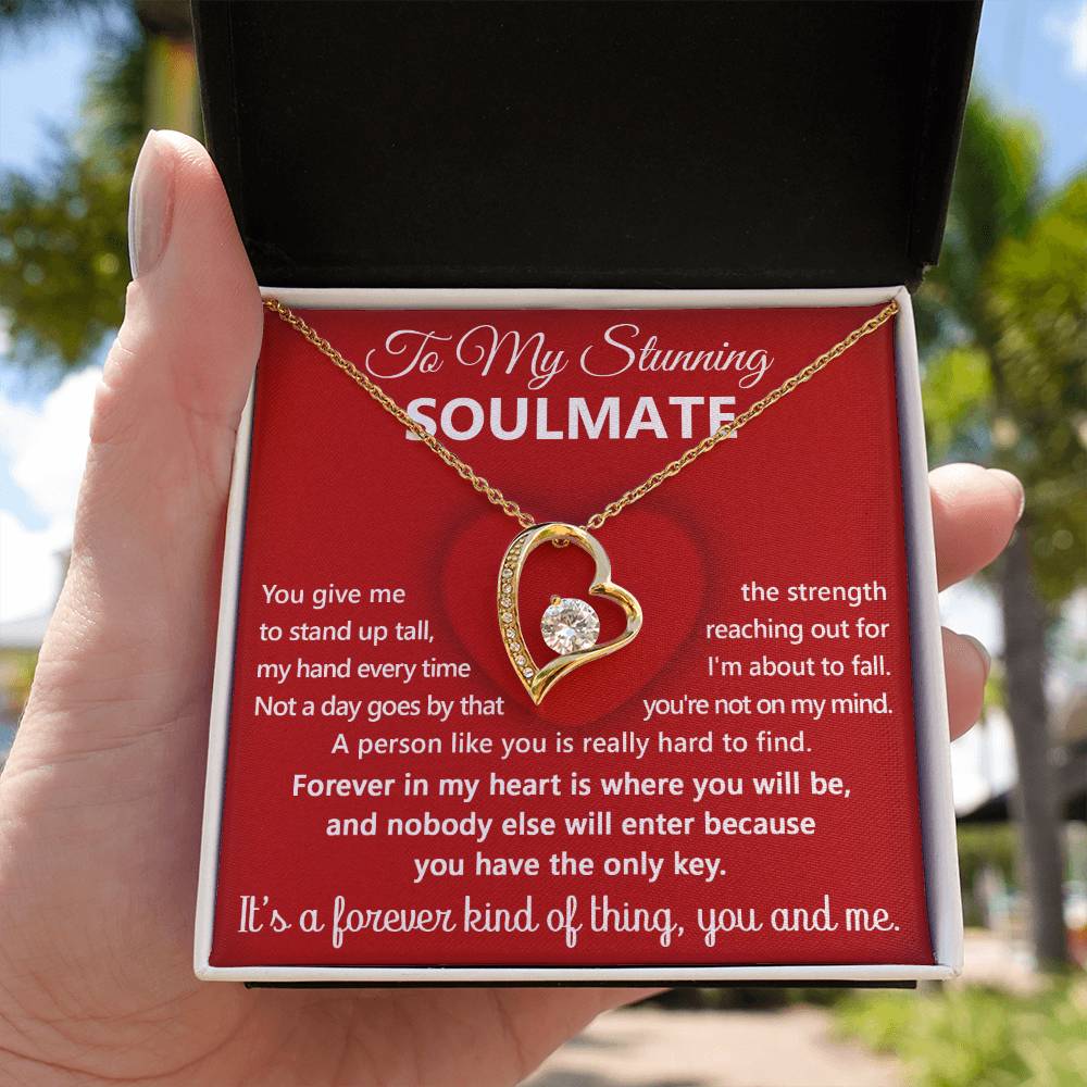 Soulmate - Forever In My Heart - Forever Love Heart Necklace