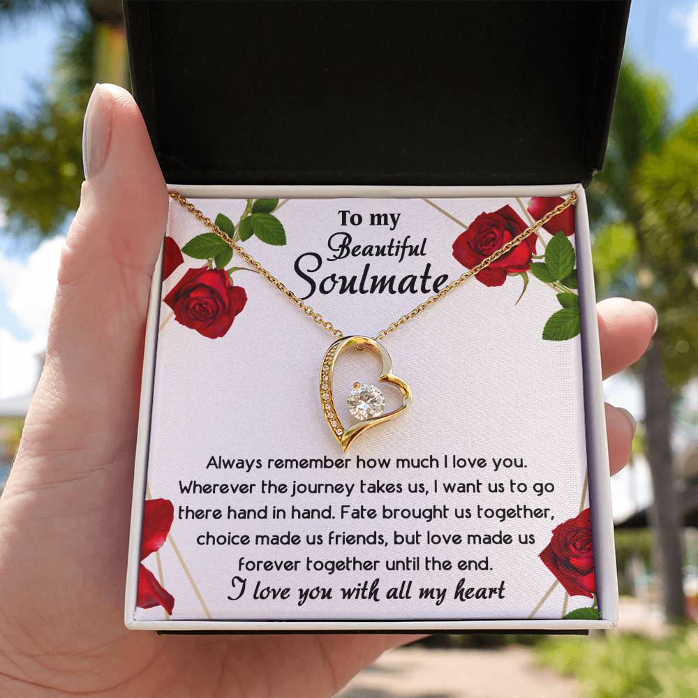 Soulmate-Hand in Hand Until The End- Forever Love Necklace