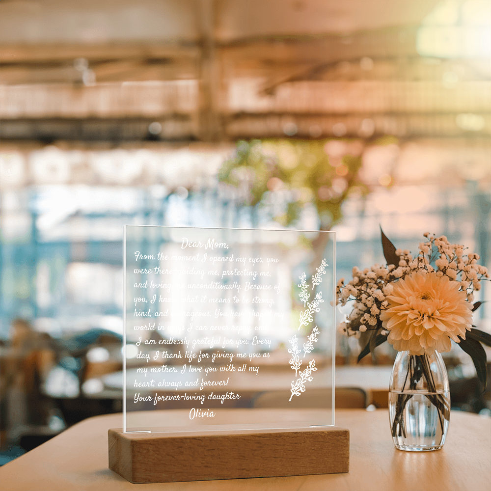 Daughter letter to Mom