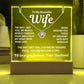 To My Beautiful Wife 2 in 1 Gift Set - You Are My Love Story - Keepsake Acrylic Plaque with Eternal Love Knot Necklace - Free Shipping Included