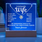 To My Beautiful Wife 2 in 1 Gift Set - Hand in Hand Forever - Keepsake Acrylic Plaque with Eternal Love Knot Necklace - Free Shipping Included