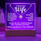 To My Beautiful Wife 2 in 1 Gift Set - You Are My Love Story - Keepsake Acrylic Plaque with Eternal Love Knot Necklace - Free Shipping Included
