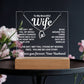To My Beautiful Wife 2 in 1 Gift Set - You Are My Love Story - Keepsake Acrylic Plaque with Eternal Heart Love Necklace - Free Shipping Included
