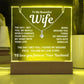 To My Beautiful Wife 2 in 1 Gift Set - You Are My Love Story - Keepsake Acrylic Plaque with Timeless Alluring Beauty Necklace - Free Shipping Included
