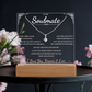 To My Soulmate Alluring Beauty Necklace Bundle with Plaque - I Love You More Than I Can Bear