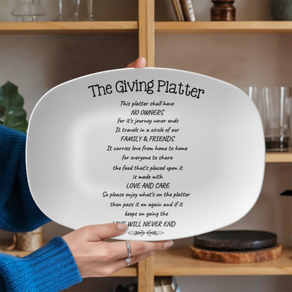 The Giving Platter Christmas Gift - For Your Wife, Mother, Grandmother, Friends, House Warming - Free Shipping Included