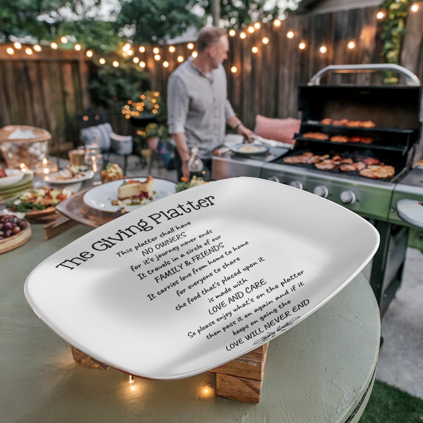 The Giving Platter Christmas Gift - For Your Wife, Mother, Grandmother, Friends, House Warming - Free Shipping Included