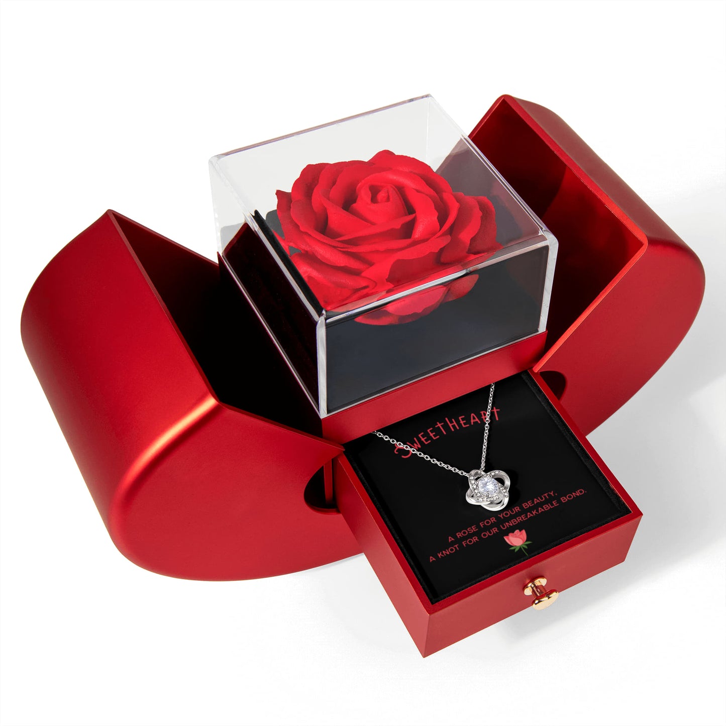 A rose for your beauty - Red Heart Rose Box