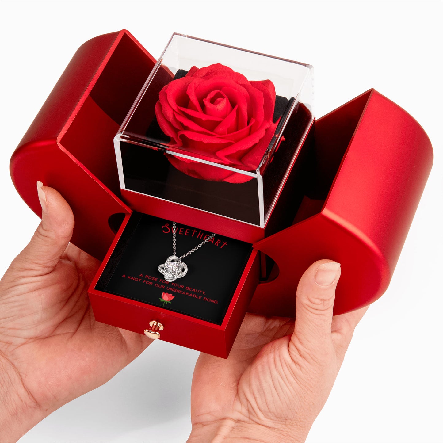 A rose for your beauty - Red Heart Rose Box