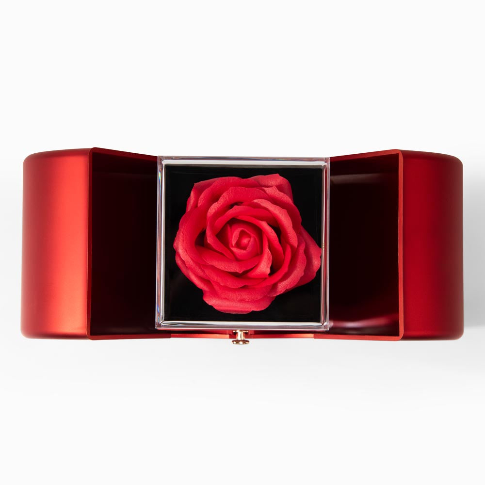 To My Wife - My Partner In Life - Eternal Love Knot Necklace with Red Heart Rose Gift Box - Free Shipping Included